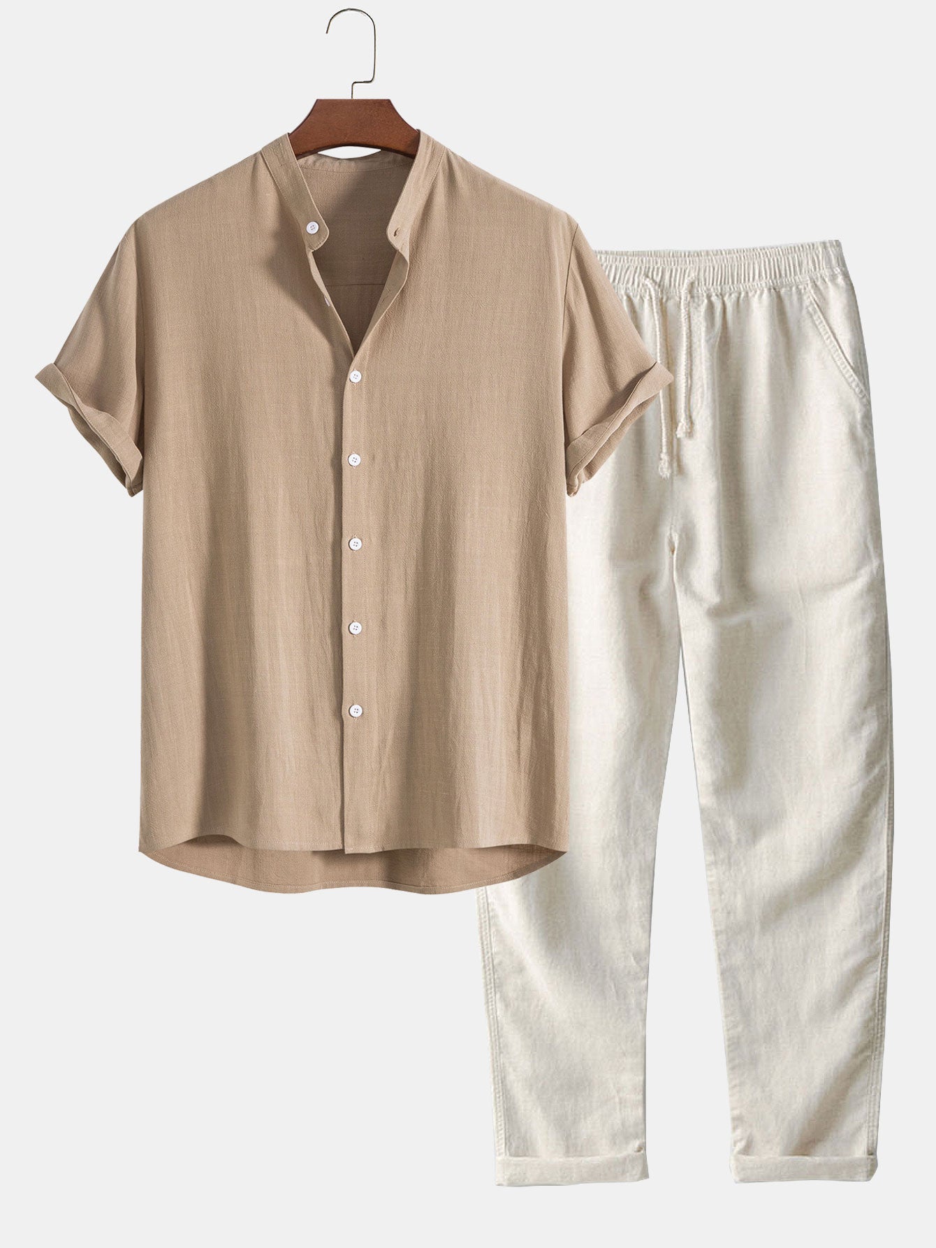 Sergio Shirt and Pants Linen Set