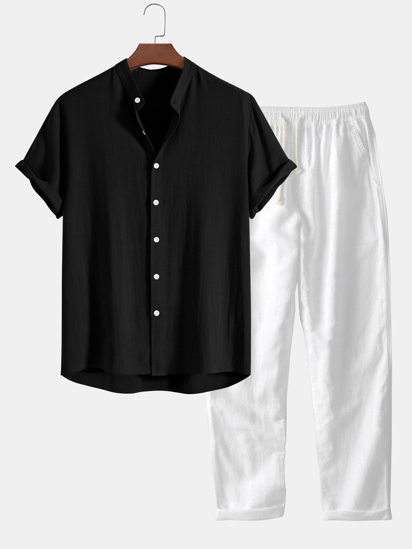 Sergio Shirt and Pants Linen Set