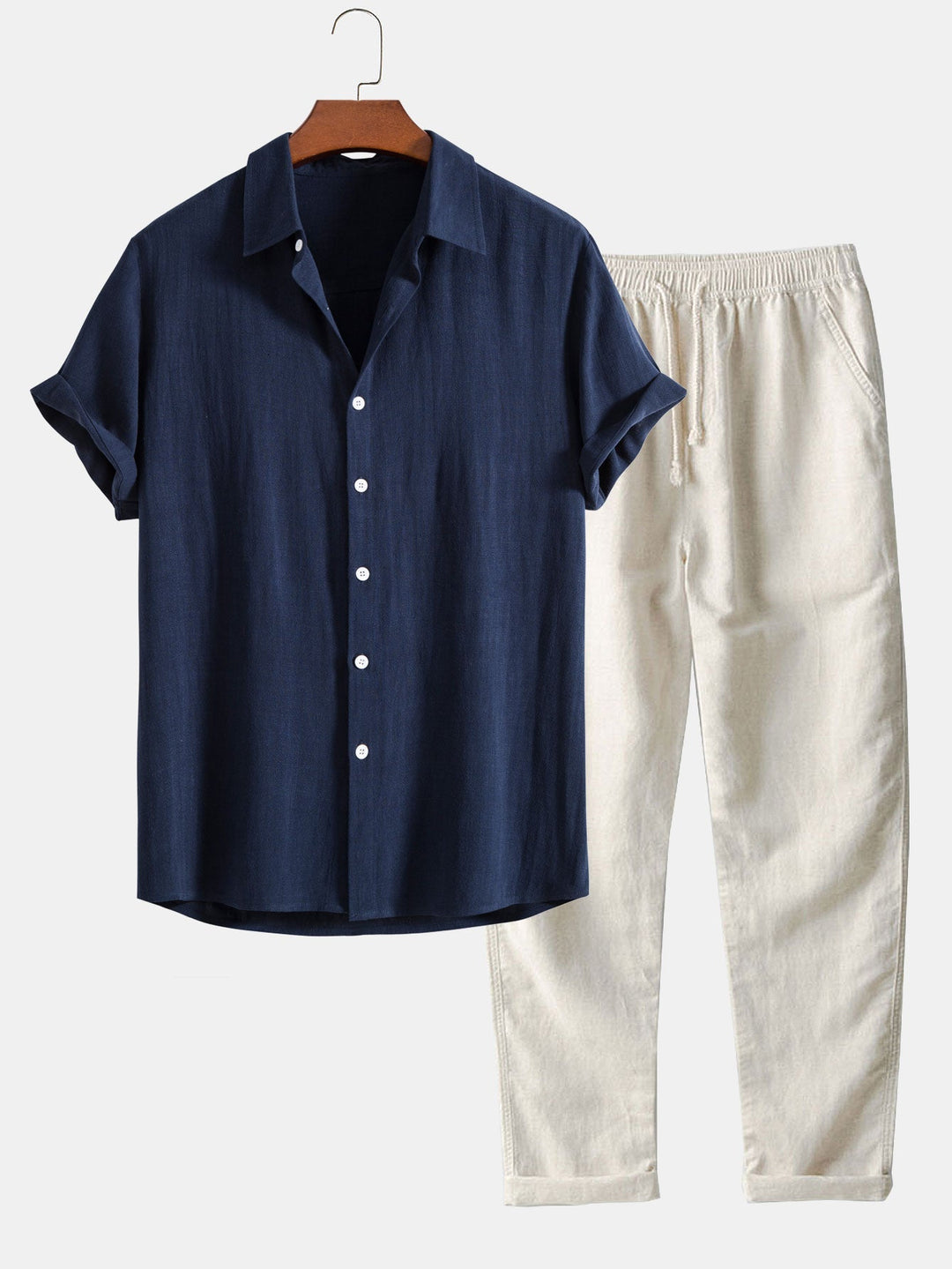 Sergio Shirt and Pants Linen Set