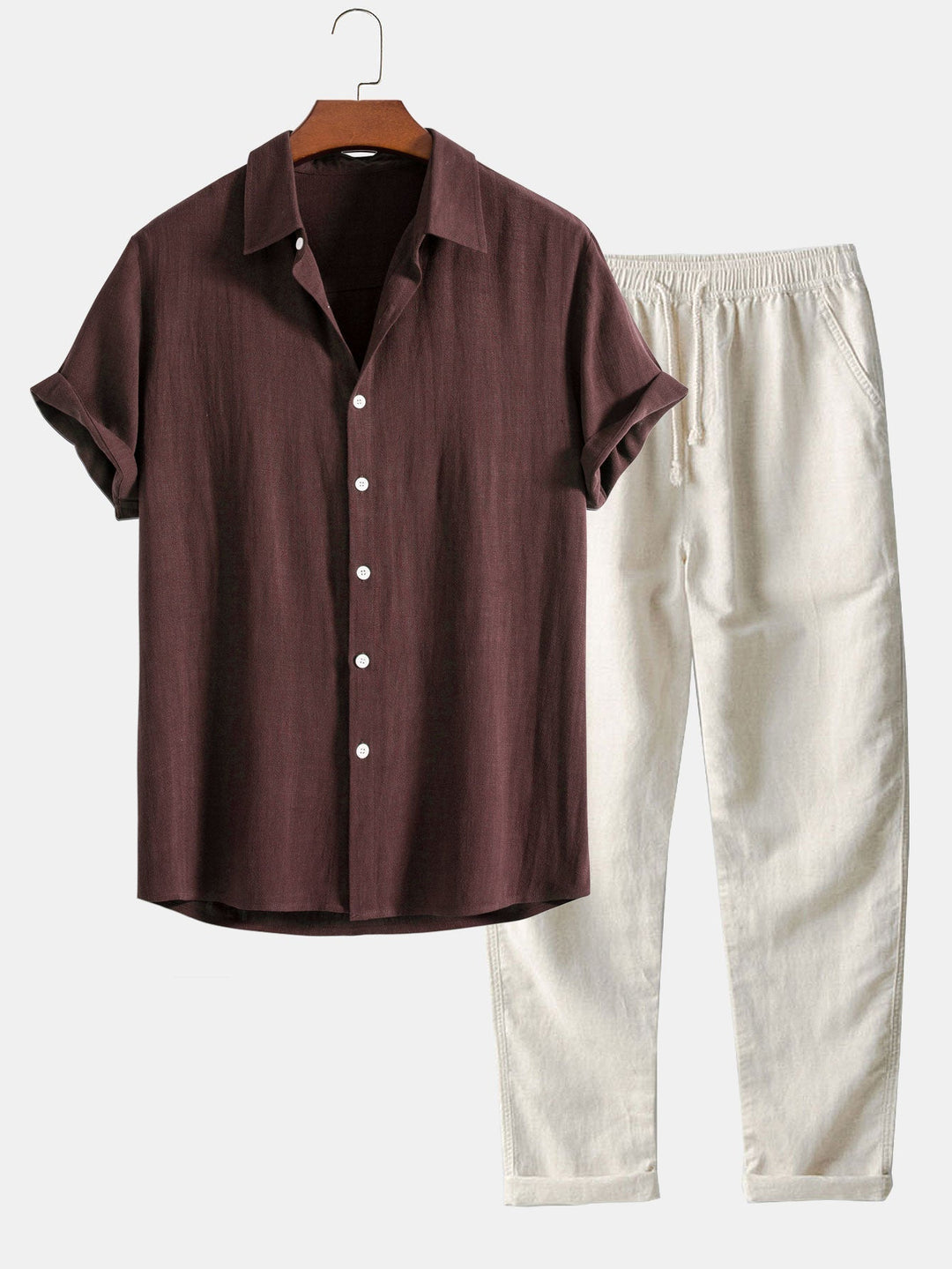 Sergio Shirt and Pants Linen Set