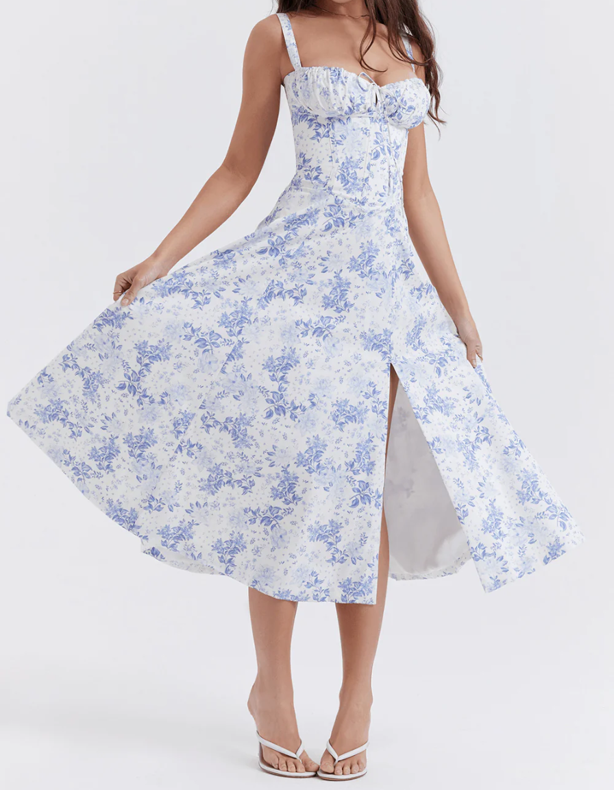 Bianca Milkmaid Midi Dress