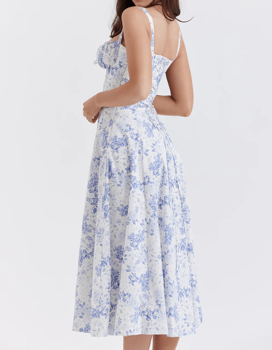 Bianca Milkmaid Midi Dress