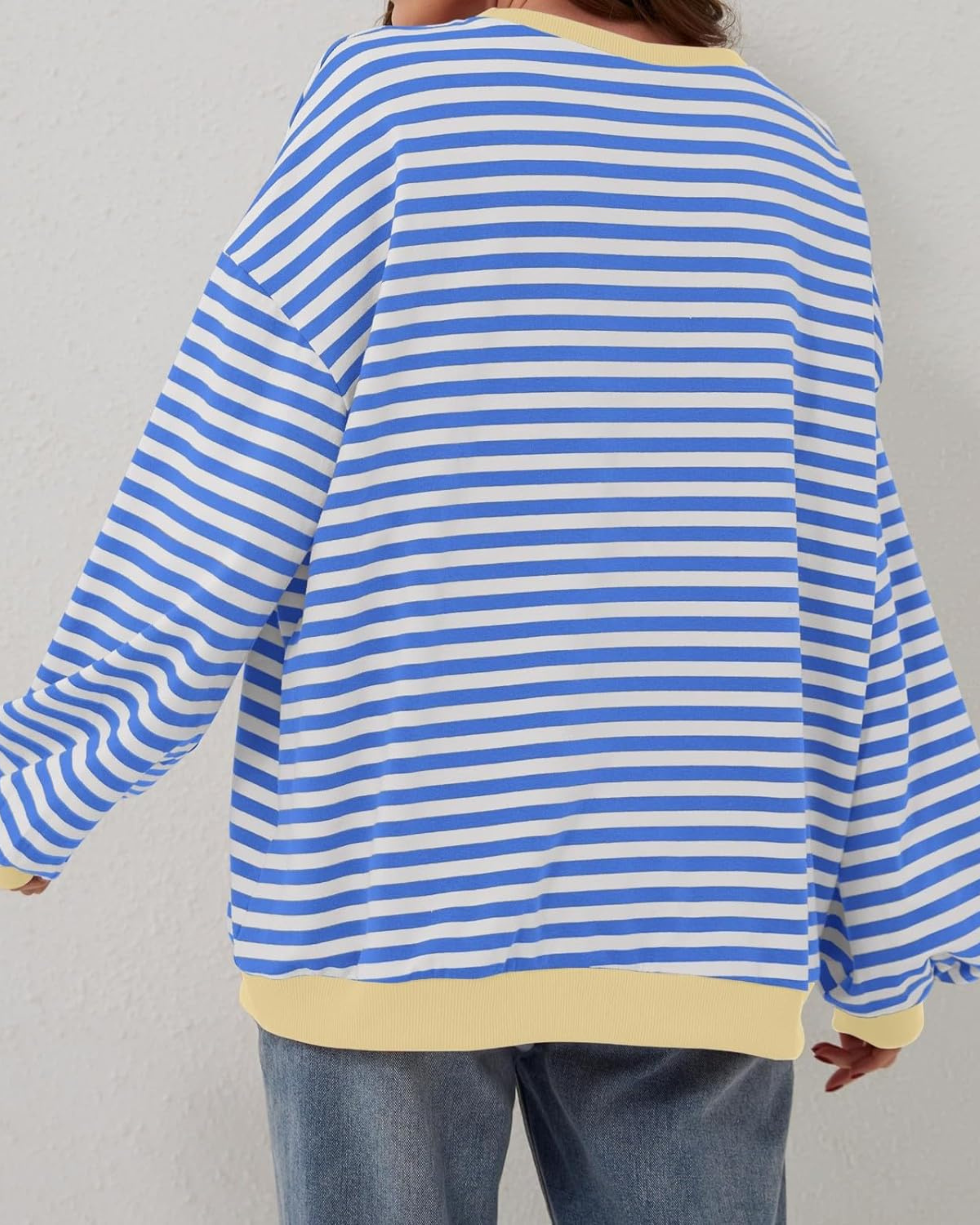 Luna Striped Long Sleeve Sweatshirt