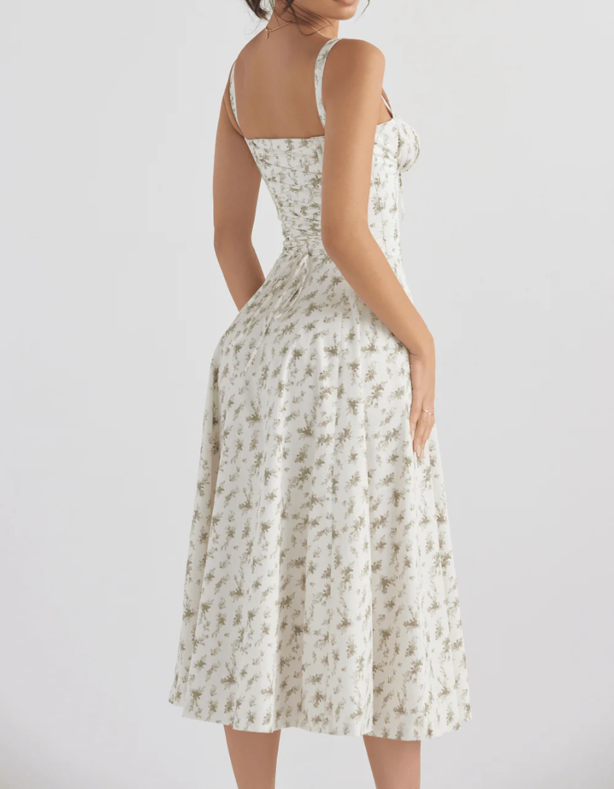 Bianca Milkmaid Midi Dress