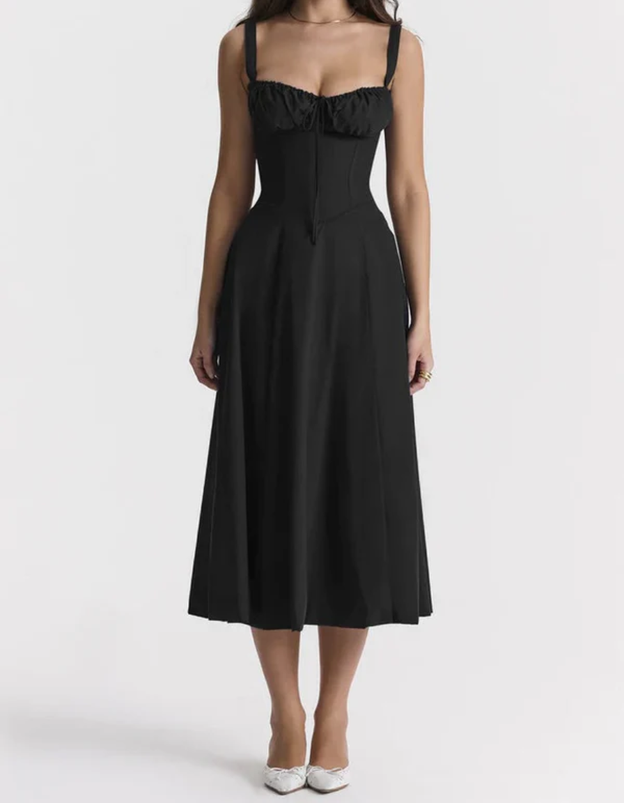 Bianca Milkmaid Midi Dress