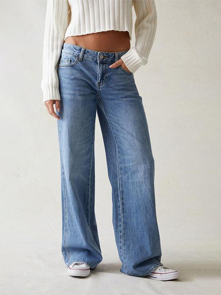 Medium Low Rise Baggy Jeans