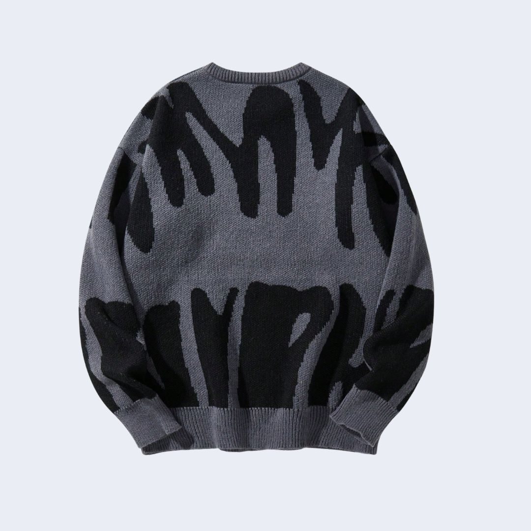 Original Irregular Jacquard Pullover Jumper