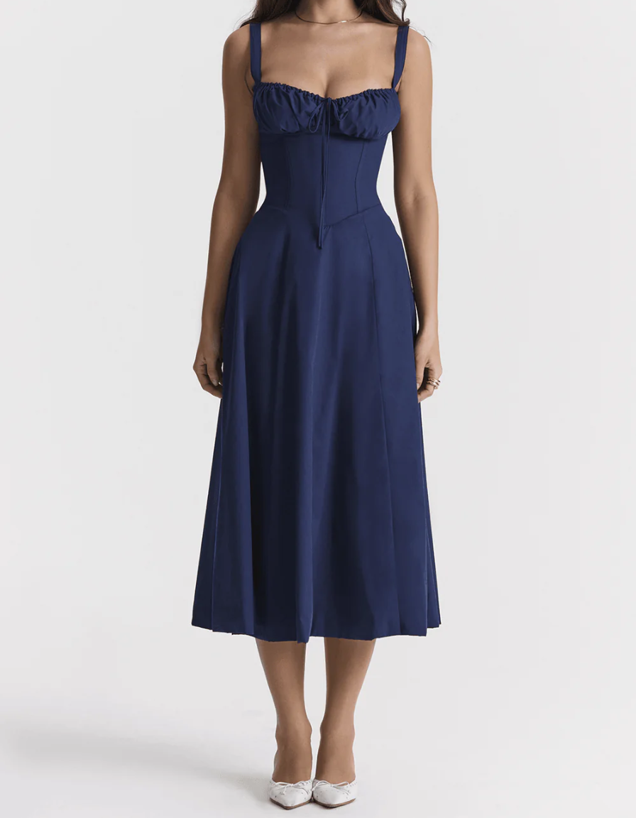 Bianca Milkmaid Midi Dress