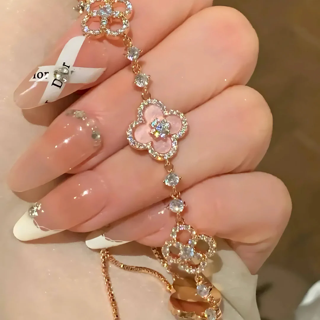 Sakura Clover Bracelet
