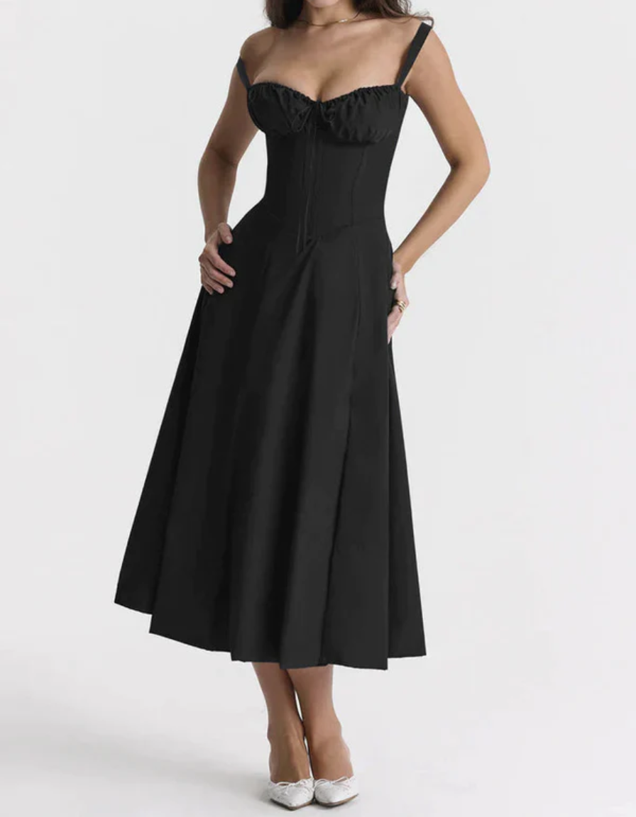 Bianca Milkmaid Midi Dress