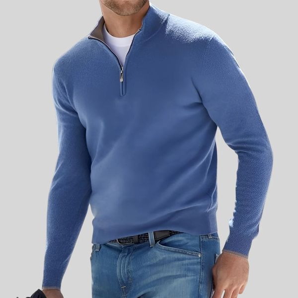 Minto Quarter Zip-Up Sweater