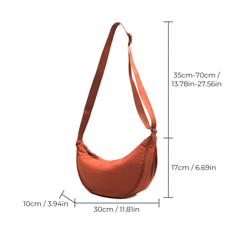 Henna Crescent Crossbody Bag