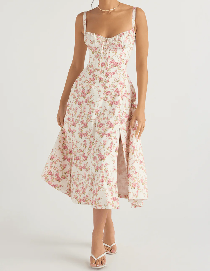 Bianca Milkmaid Midi Dress