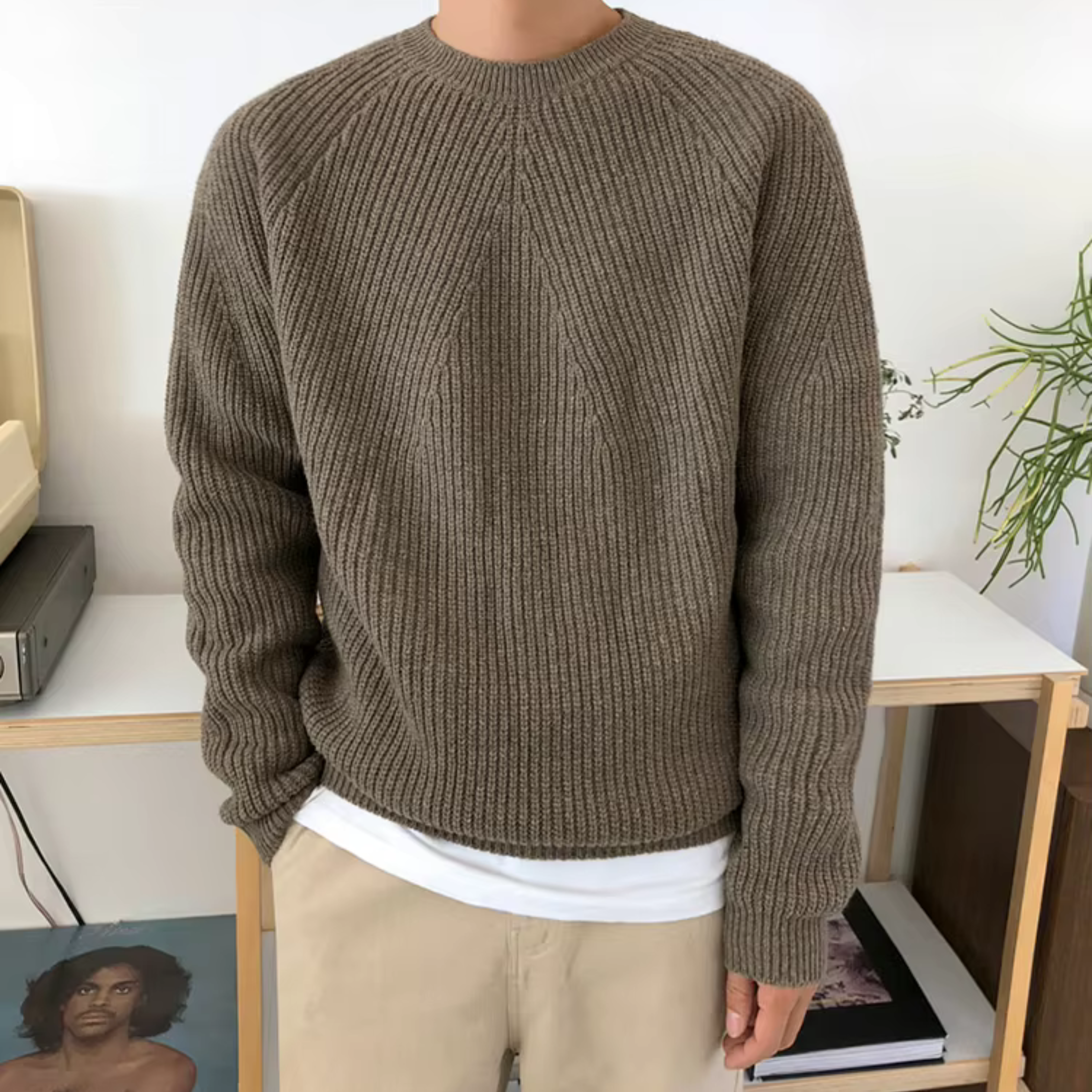 Lorenzo Ribbed Cotton Sweater