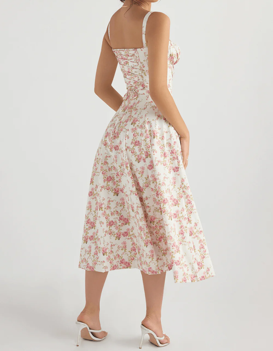 Bianca Milkmaid Midi Dress