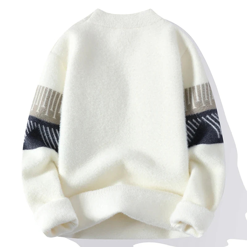 Ozul Pattern Crewneck Sweater