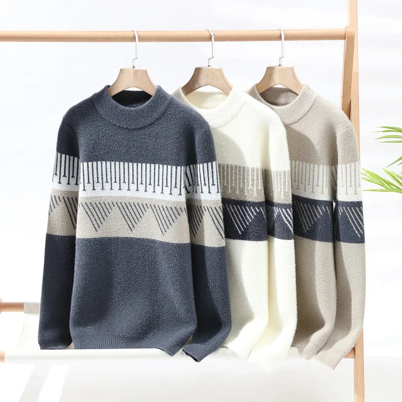 Ozul Pattern Crewneck Sweater