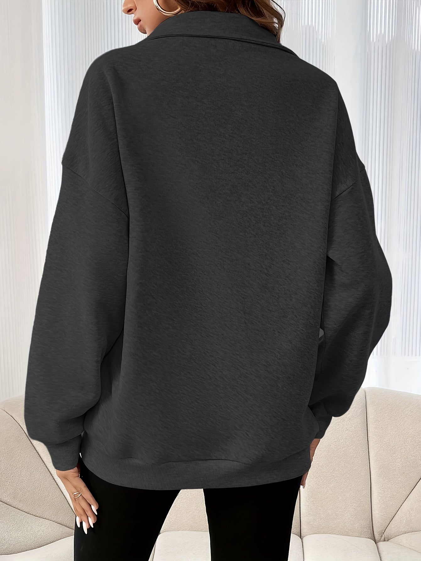 Olivia Soft Half-Zipper Sweatshirt