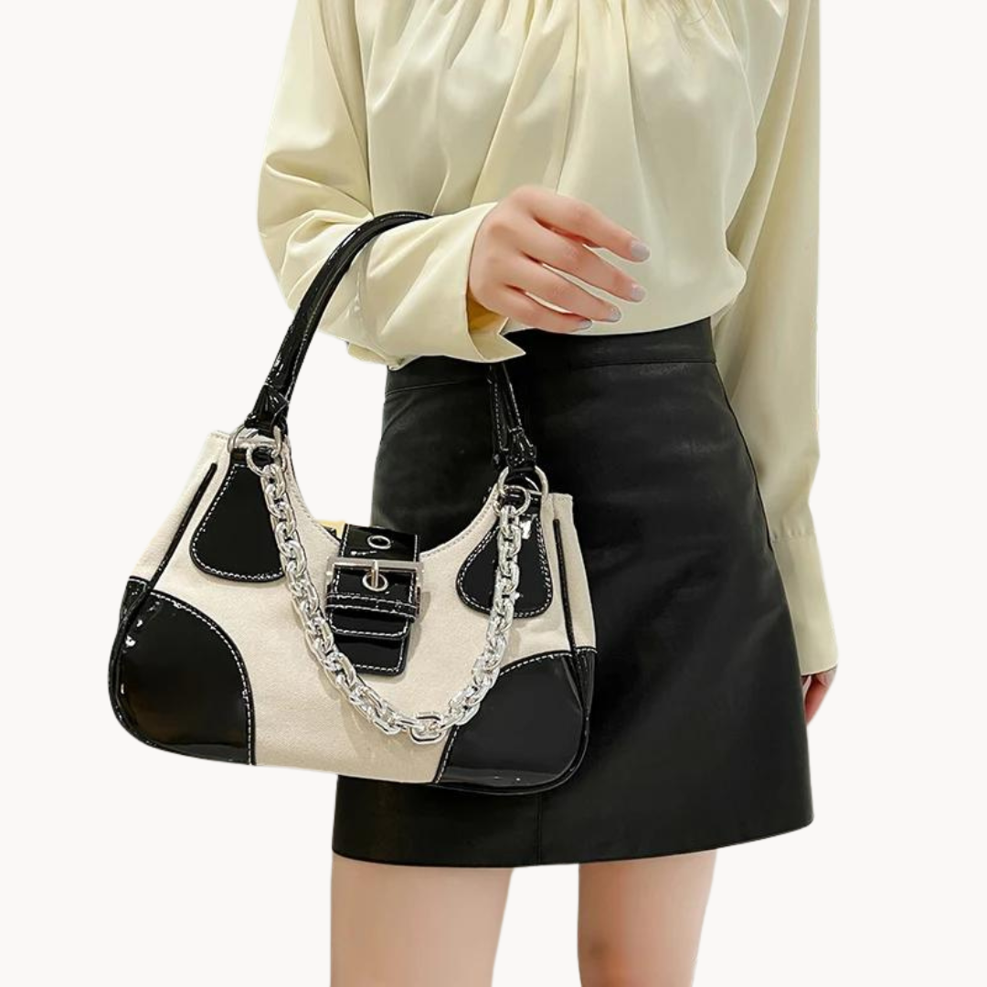 Mona Chained Leather Bag