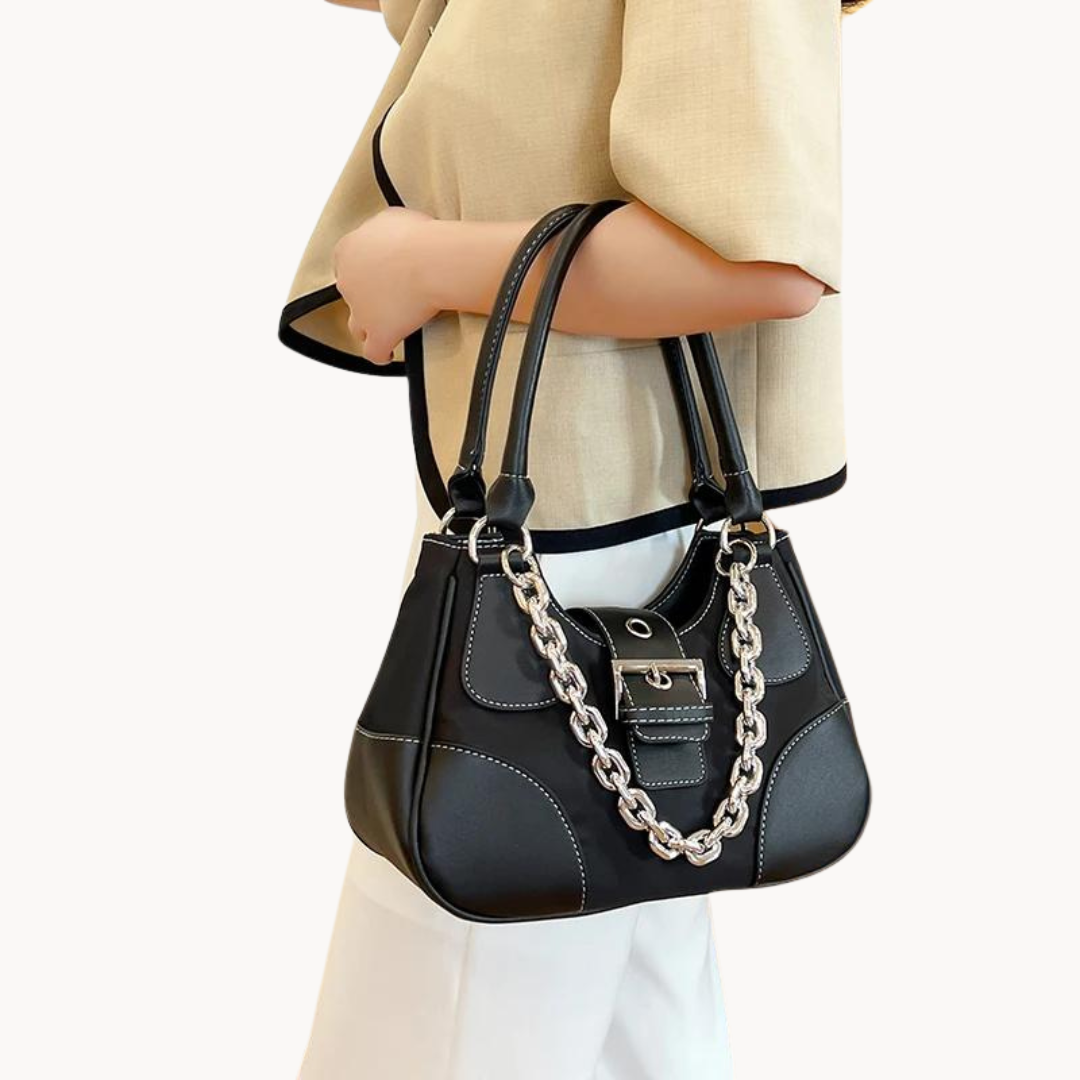 Mona Chained Leather Bag