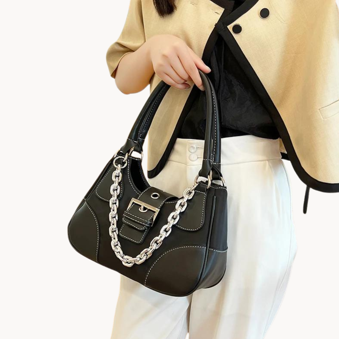 Mona Chained Leather Bag