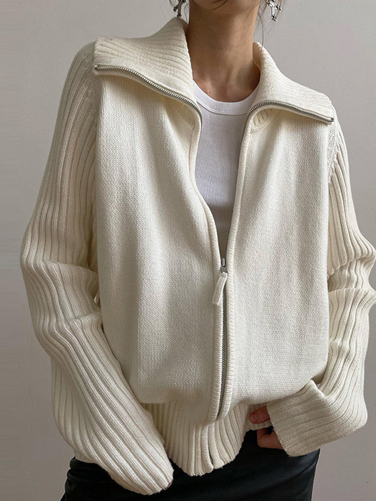 Lily Roll-Down Collar Cardigan