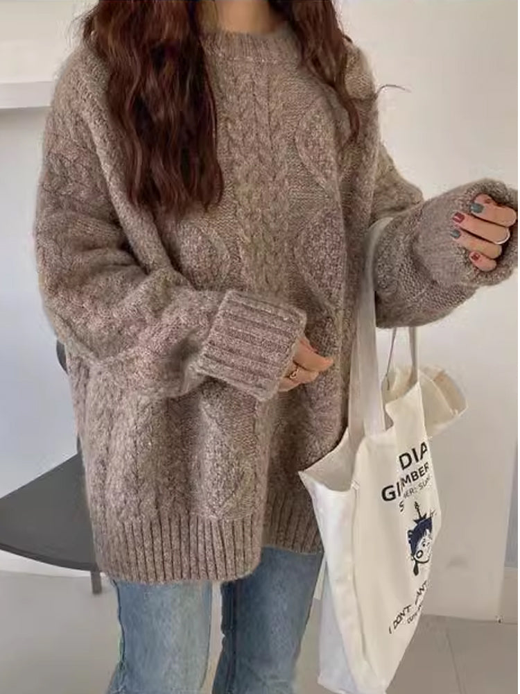 Lily Cable-Knit Oversized Sweater