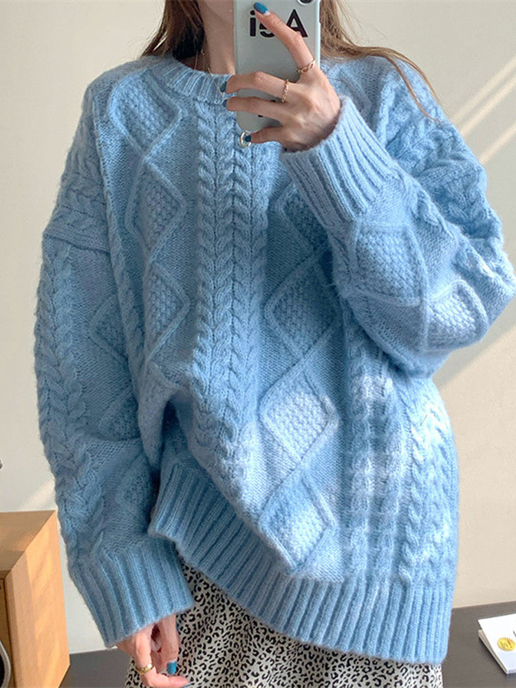 Lily Cable-Knit Oversized Sweater