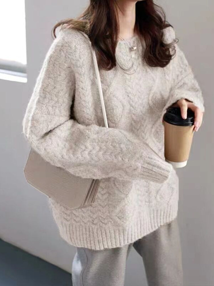 Lily Cable-Knit Oversized Sweater