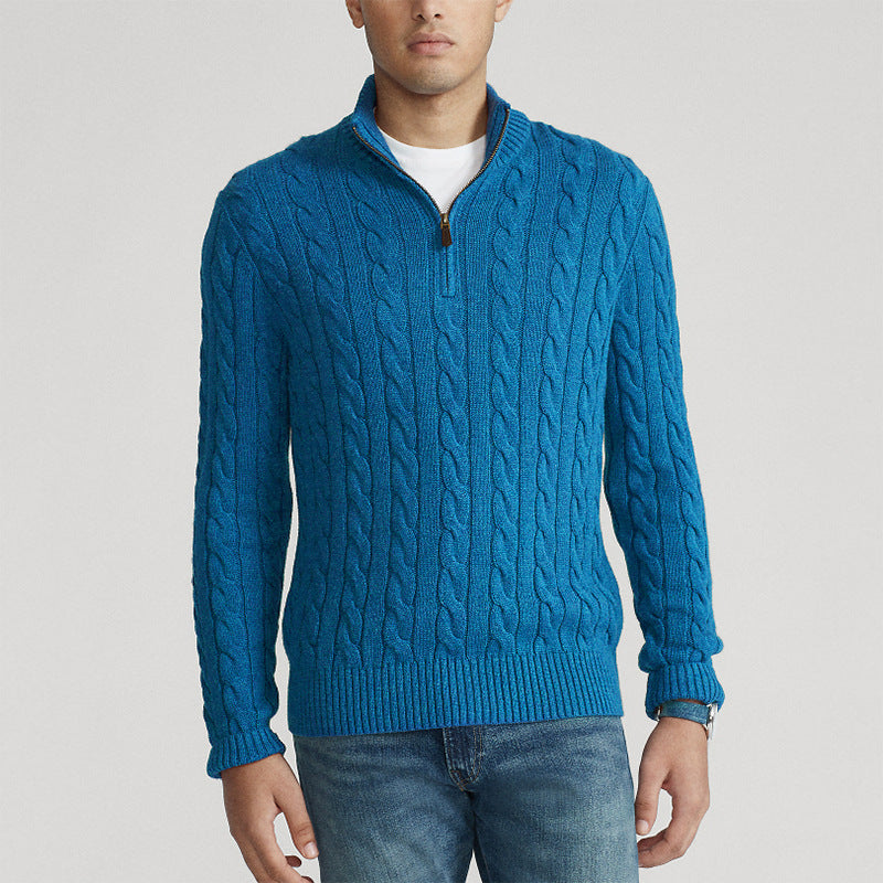 Oliver Cable Knit Quarter Zip Sweater