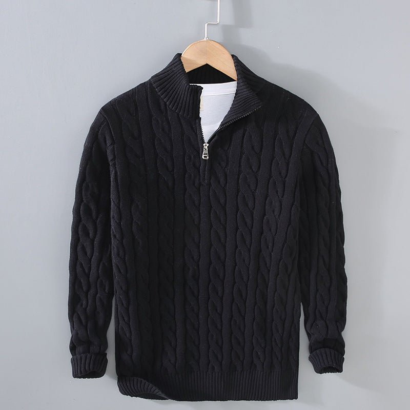 Oliver Cable Knit Quarter Zip Sweater