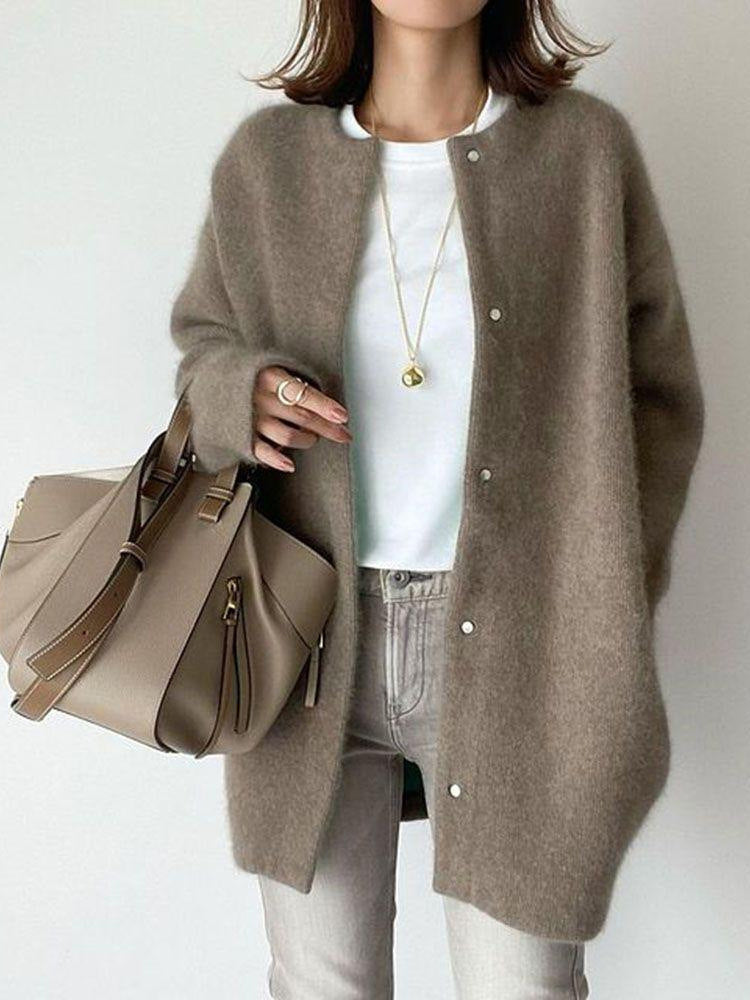 Relaxed Mid-Length Cardigan