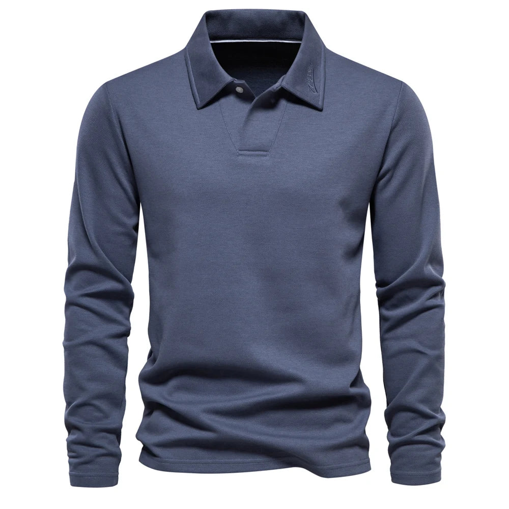 Classic Polo Shirt Turn Down Collar