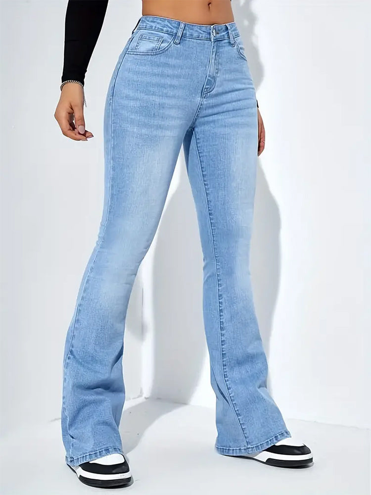 Classic Women's Medium Stretch Flared Jeans