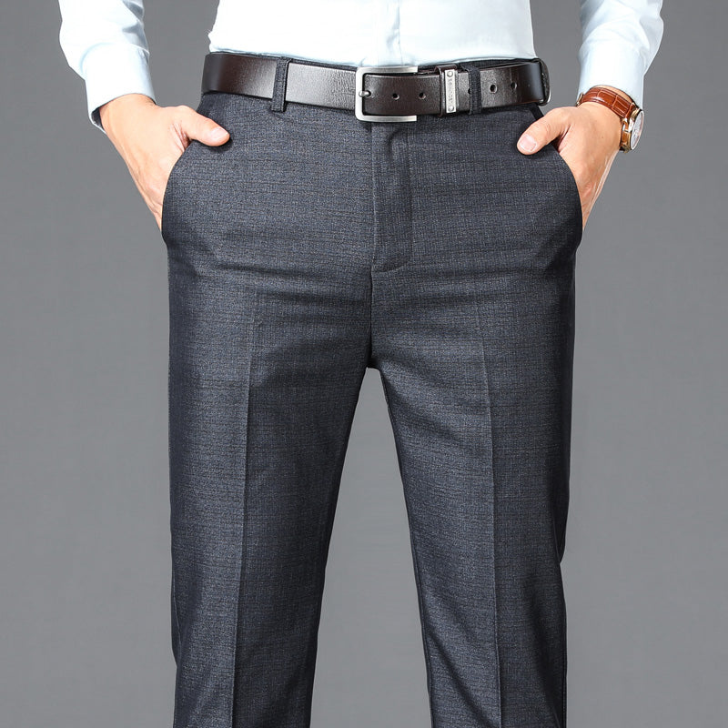 Omega Business Casual Straight Suit Trousers