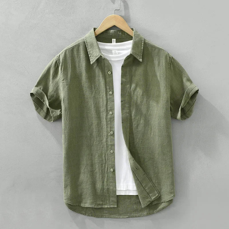 Aris Short Sleeve Linen Shirt