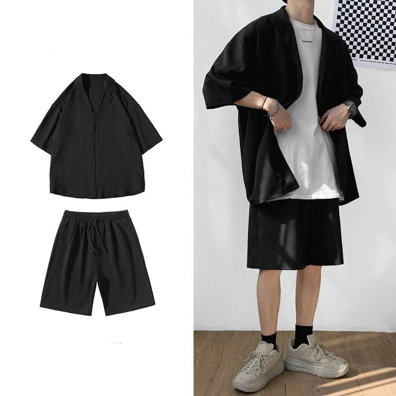 Eazy Relaxed Oversized Shirt and Shorts Set