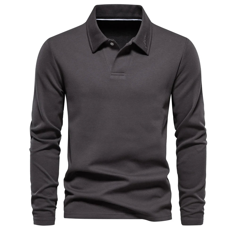 Classic Polo Shirt Turn Down Collar