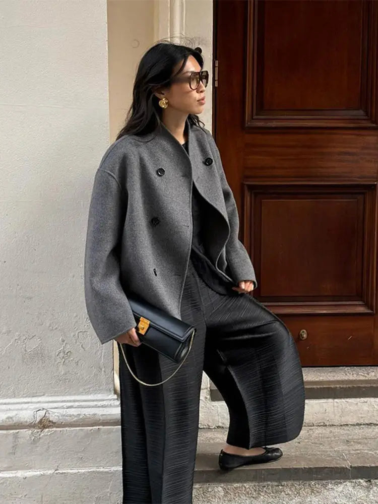 Rena Woolen Loose Coat