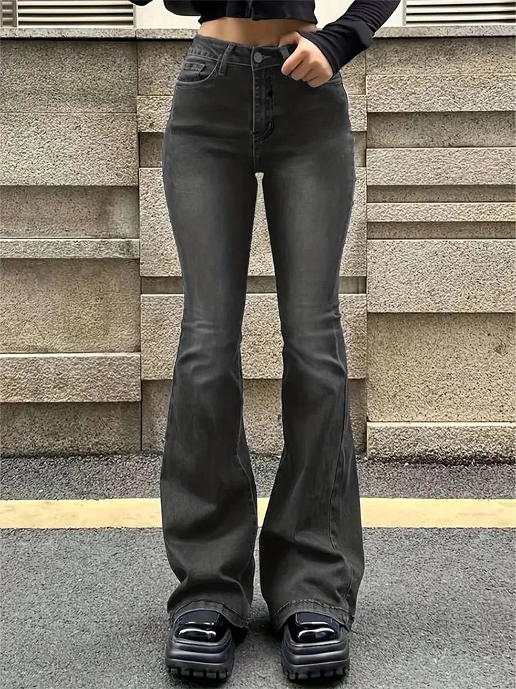 Classic Women's Medium Stretch Flared Jeans