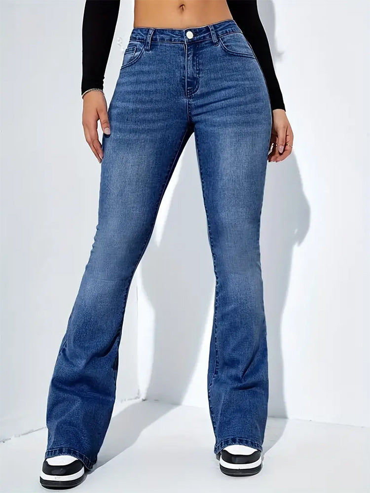 Classic Women's Medium Stretch Flared Jeans