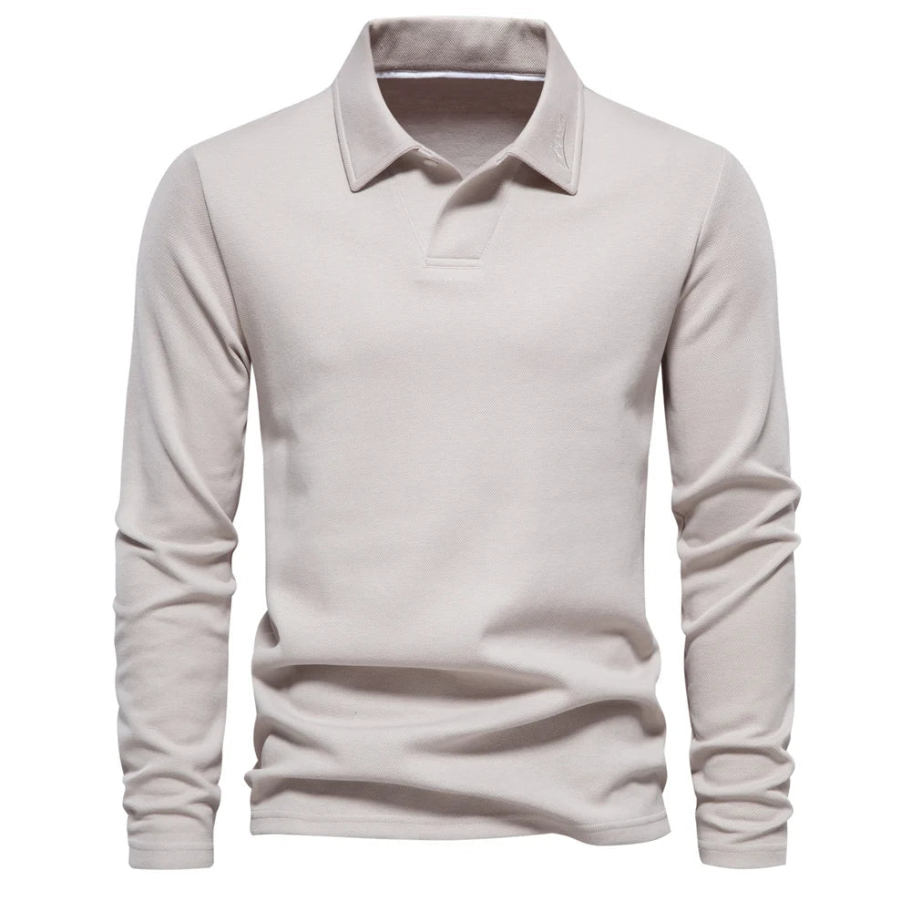 Classic Polo Shirt Turn Down Collar