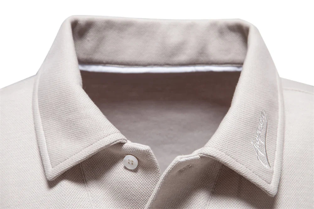 Classic Polo Shirt Turn Down Collar