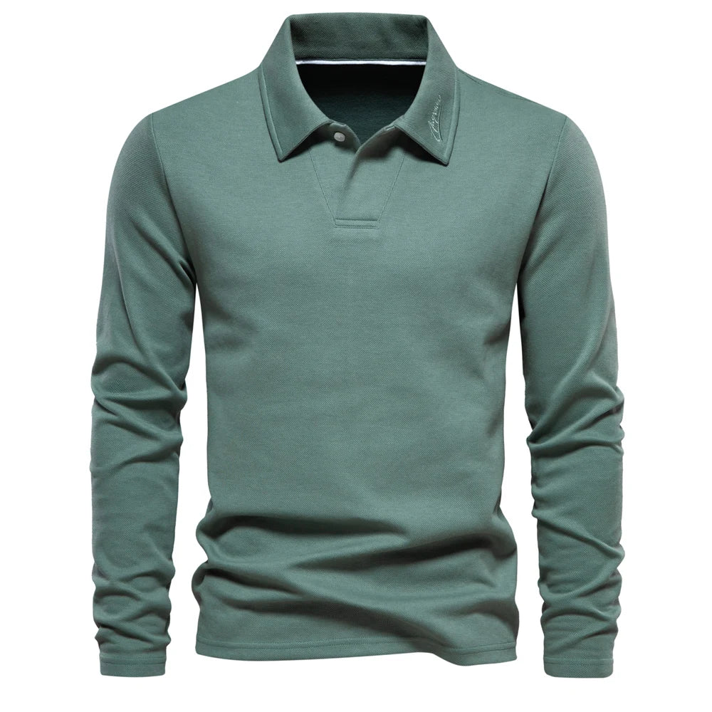 Classic Polo Shirt Turn Down Collar