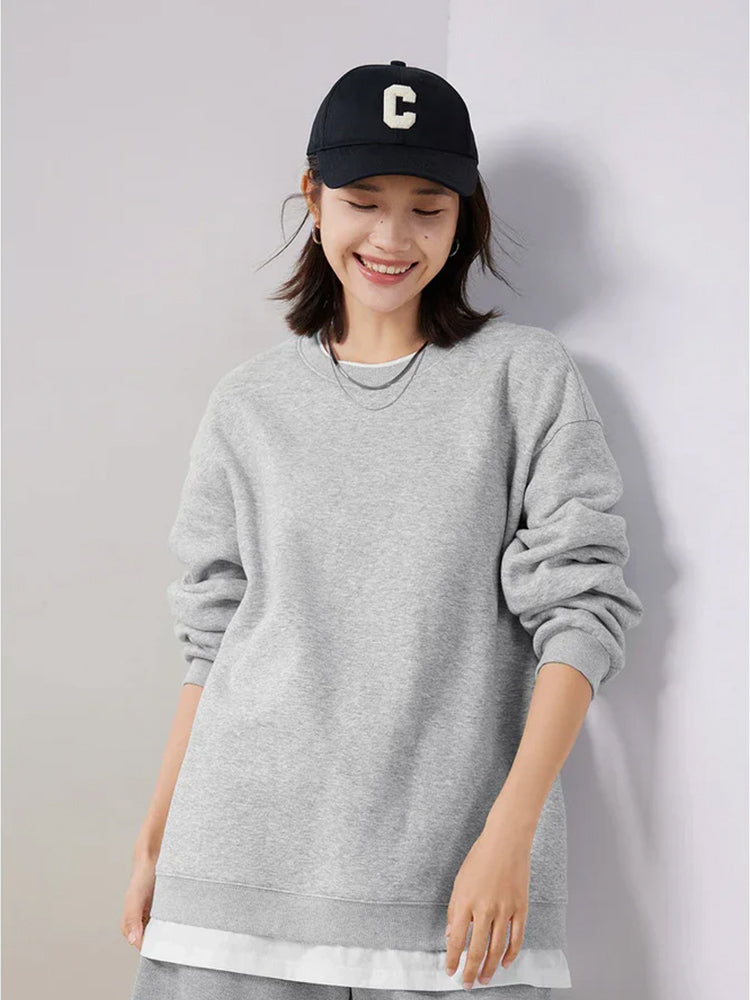 Jaya Round Neck Loose Sweatshirt