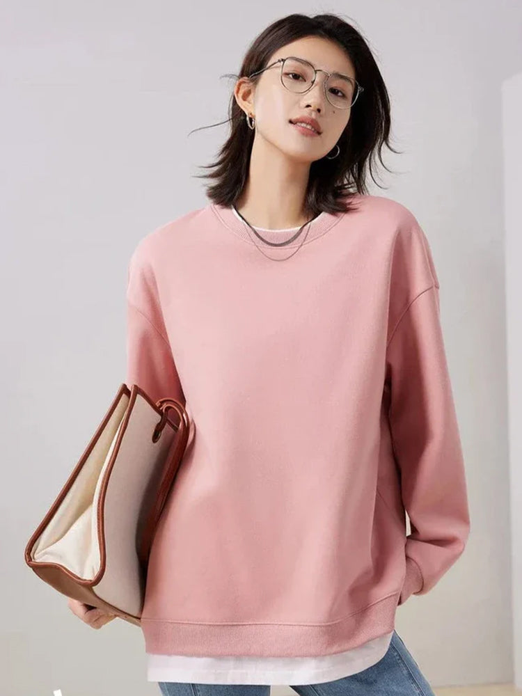 Jaya Round Neck Loose Sweatshirt