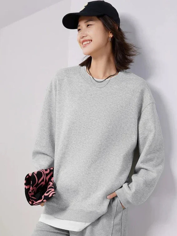 Jaya Round Neck Loose Sweatshirt