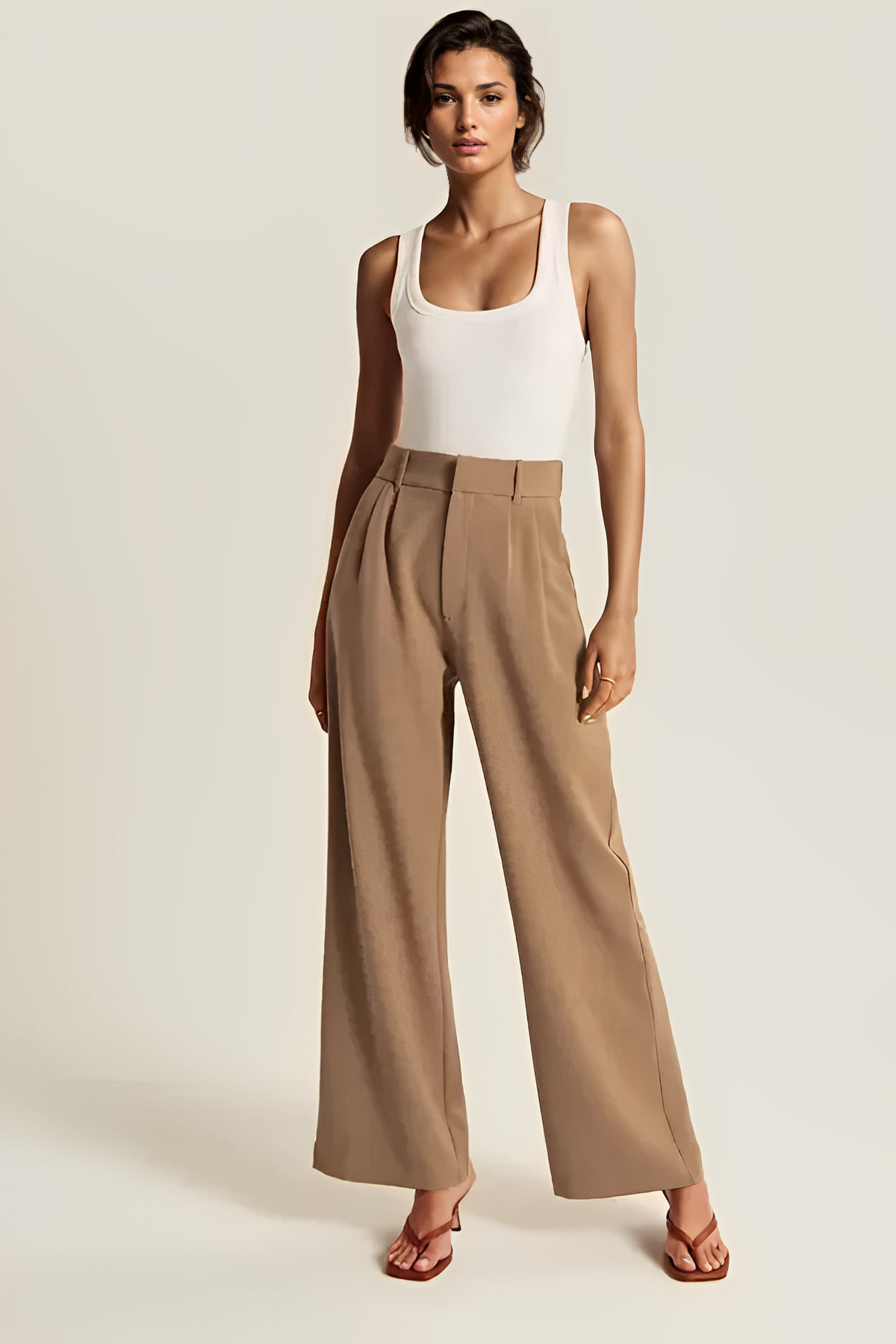 Azura Mid Rise Wide Leg Pants