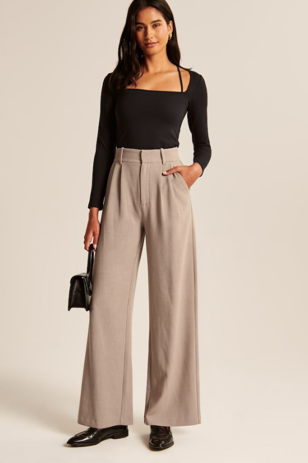 Azura Mid Rise Wide Leg Pants