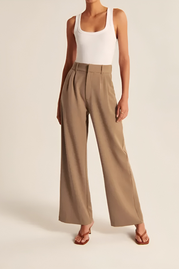 Azura Mid Rise Wide Leg Pants